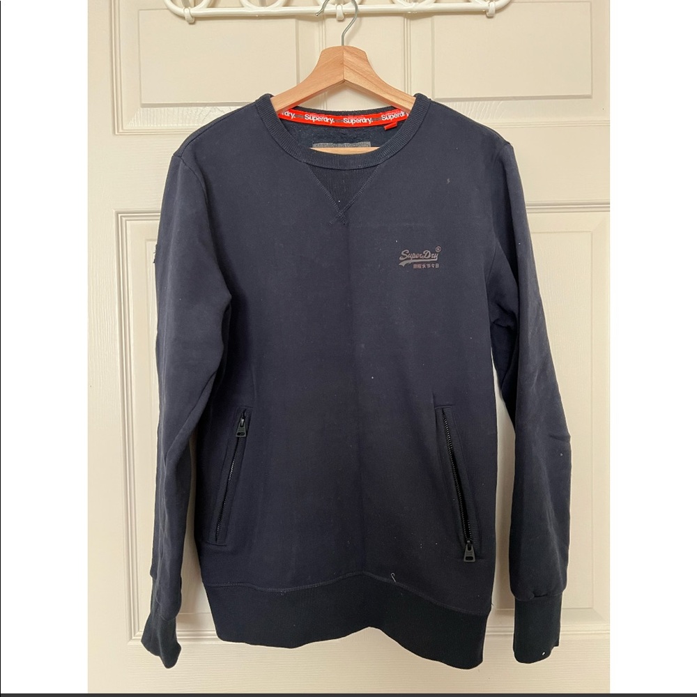 Blue Sweatshirt with Pockets